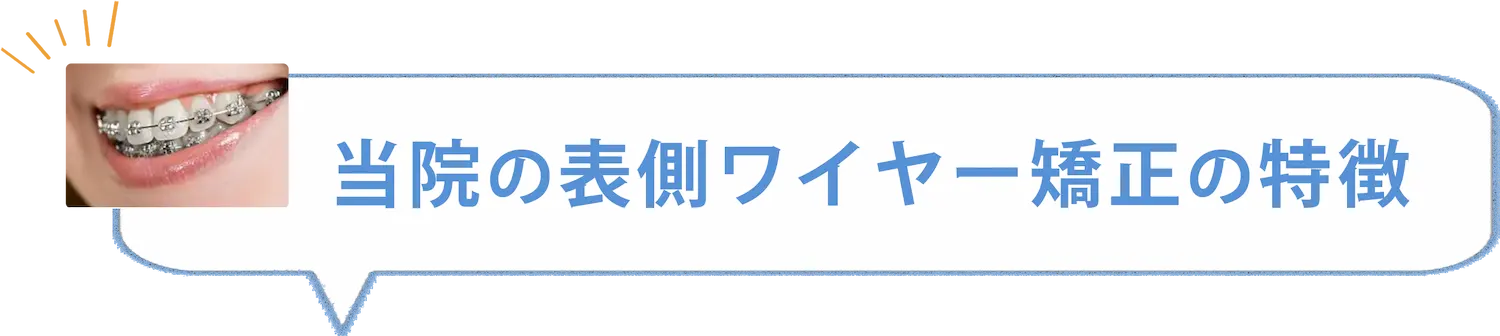 表側ワイヤー矯正装置